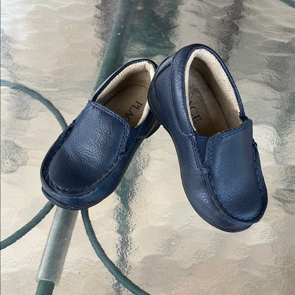 Place Navy Kids Moccasins